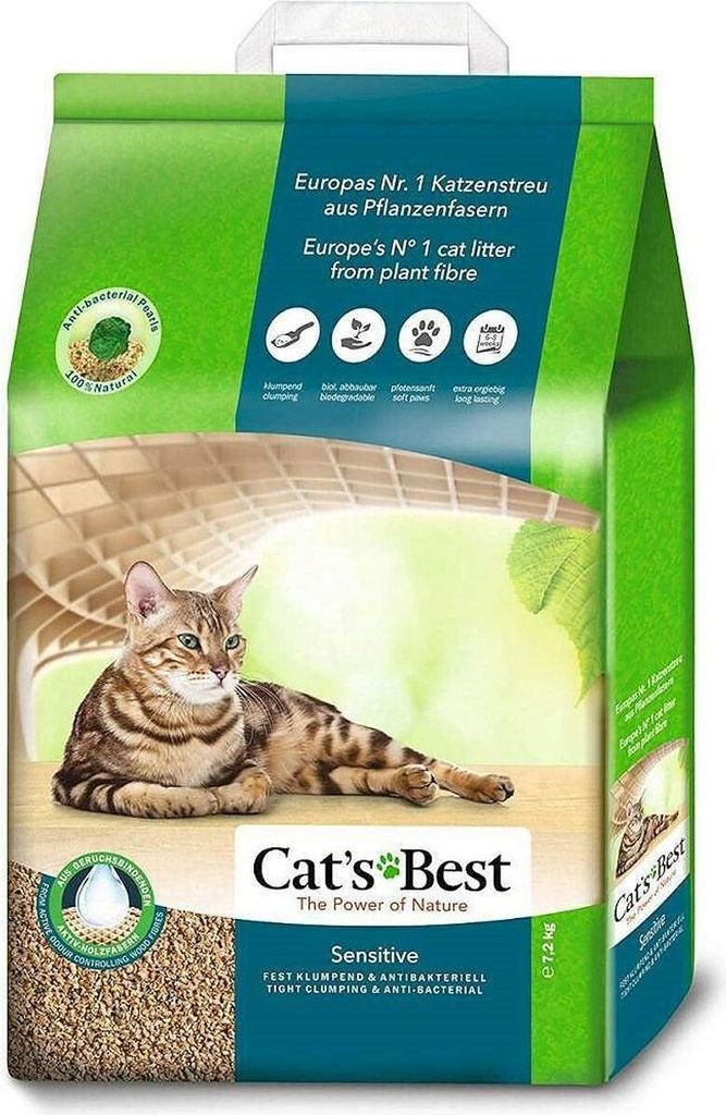 Cat's Best Sensitive 20 Liter Katzenstreu Fest klumpend antibakteriell