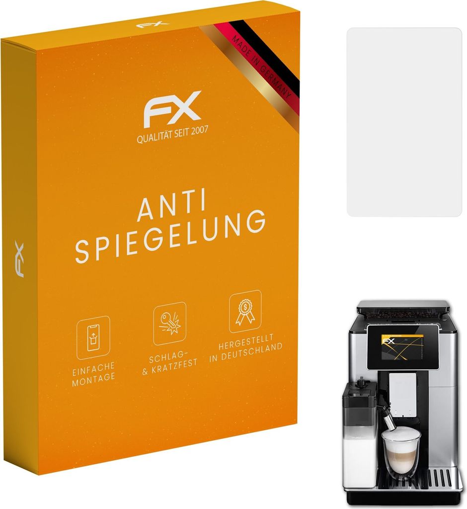 atFoliX FX-Antireflex 2x Schutzfolie kompatibel mit DeLonghi PrimaDonna Soul (ECAM610.55.SB) Displayfolie