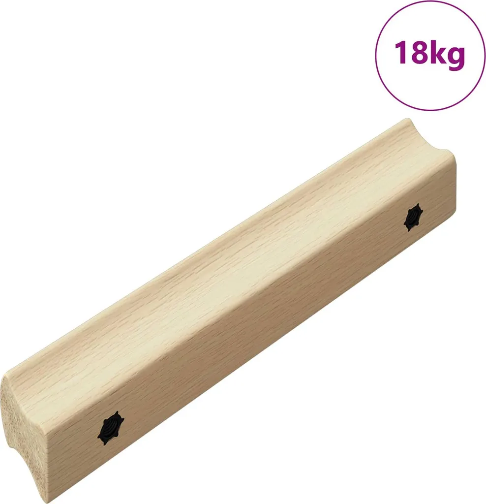 Lot de 587 Poignées de Meuble en Bois de Pin - Design Droit 130 mm