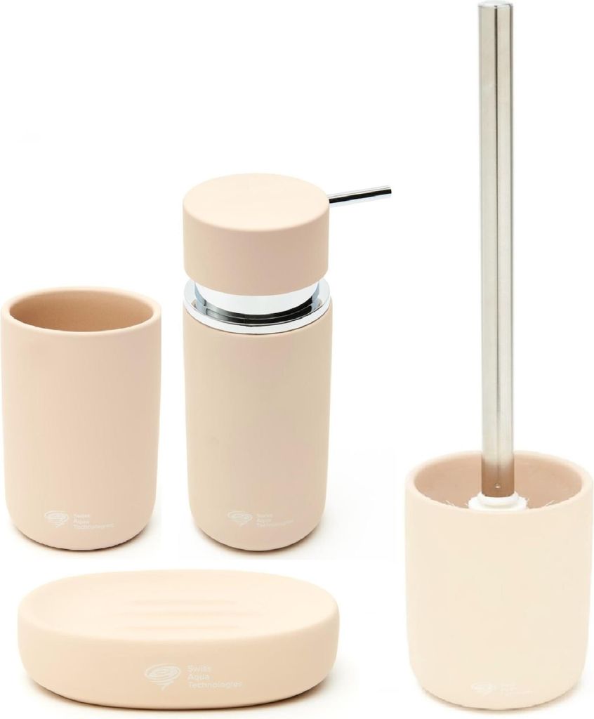 BB LOFTY Bad Accessoires Set aus Keramik, beige