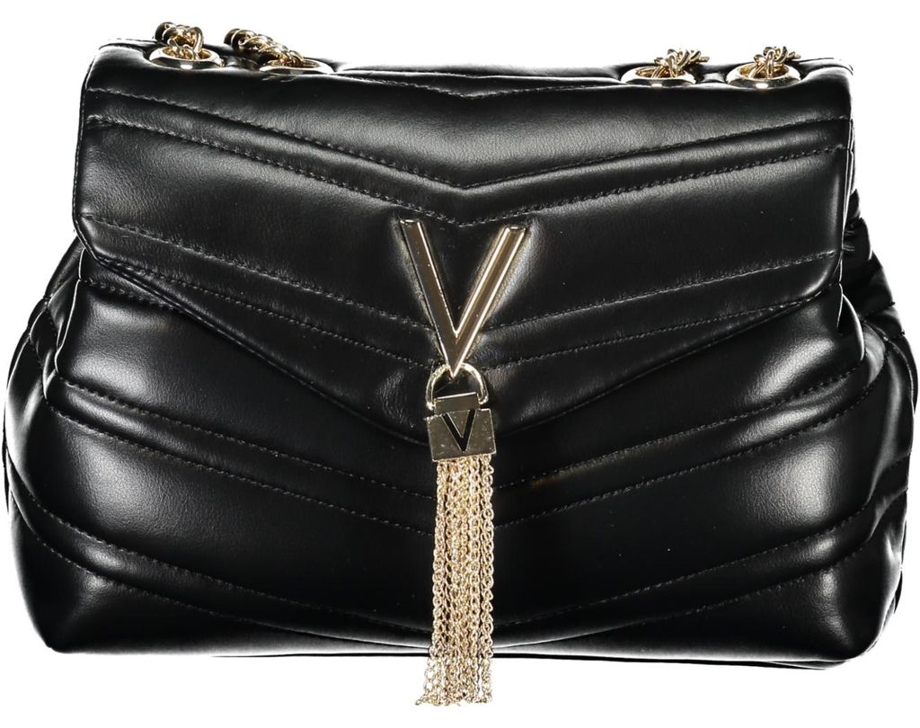Elegante Schwarze Umhängetasche mit Kette für Damen - Produktbild 