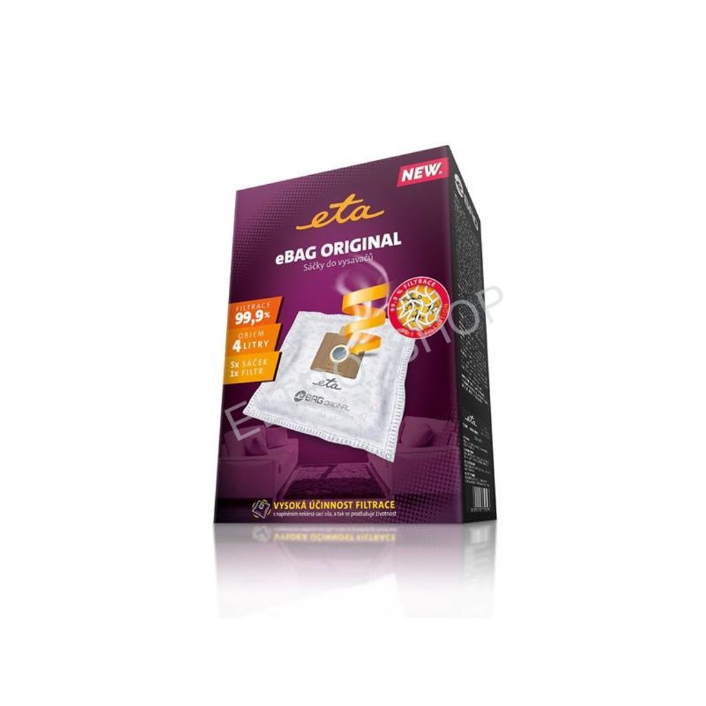 Eta ETA960068000, stofzakken, voor trommelstofzuiger, wit, Productafbeelding 