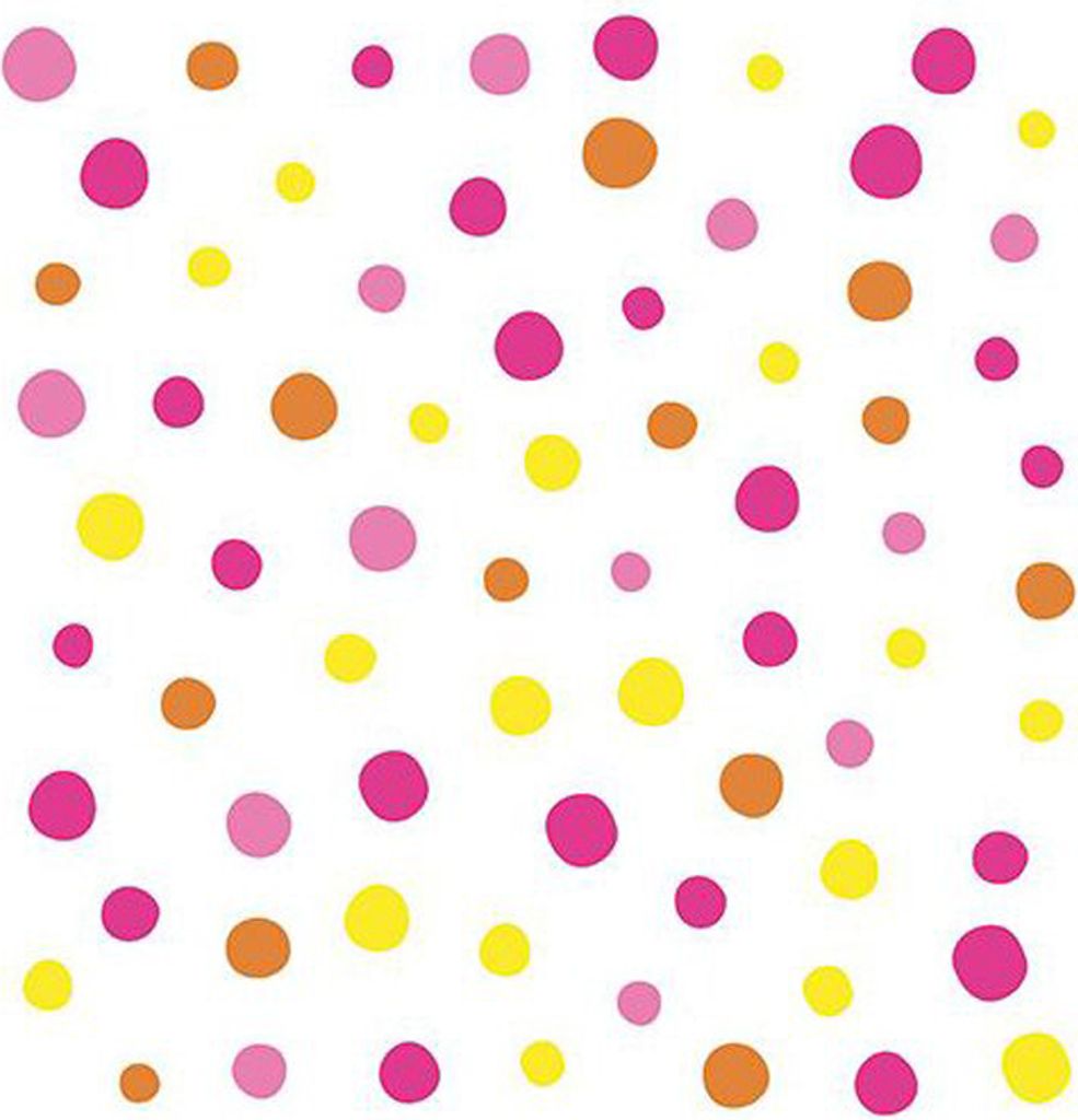 PAPSTAR Motiv-Servietten "Colorful Dots" 330 x 330 mm pink 30 Stück