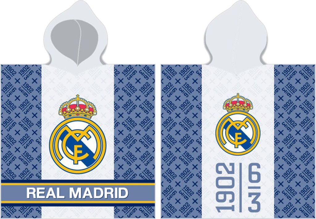 Baumwollponcho 60/120cm REAL MADRID C.F., RM172067 Produktbild 