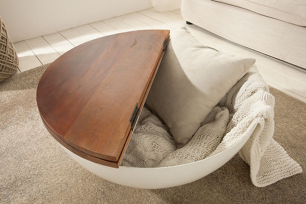 riess-ambiente Design Couchtisch JAKARTA 70cm weiß Produktbild 3