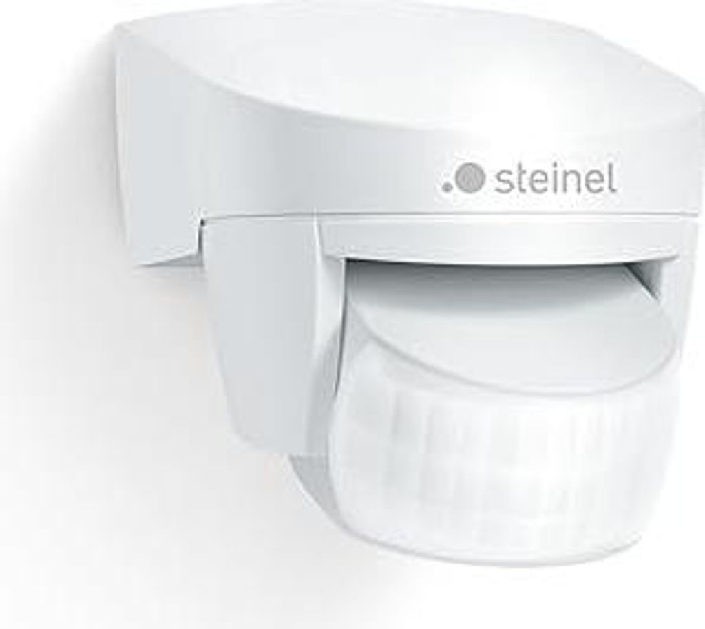 Steinel Bewegungsmelder IS 140-2 weiß, 140° Bewegungsensor, max. 14 m Reichweite, Innen und Außen, IP54