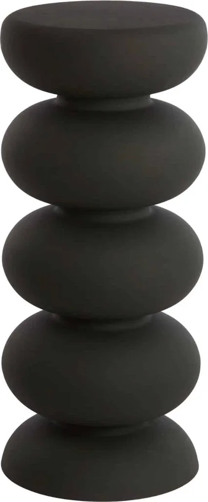 Colonne Light & Living KOBODO Noir Mat Ø35x80 cm - Sellette Design