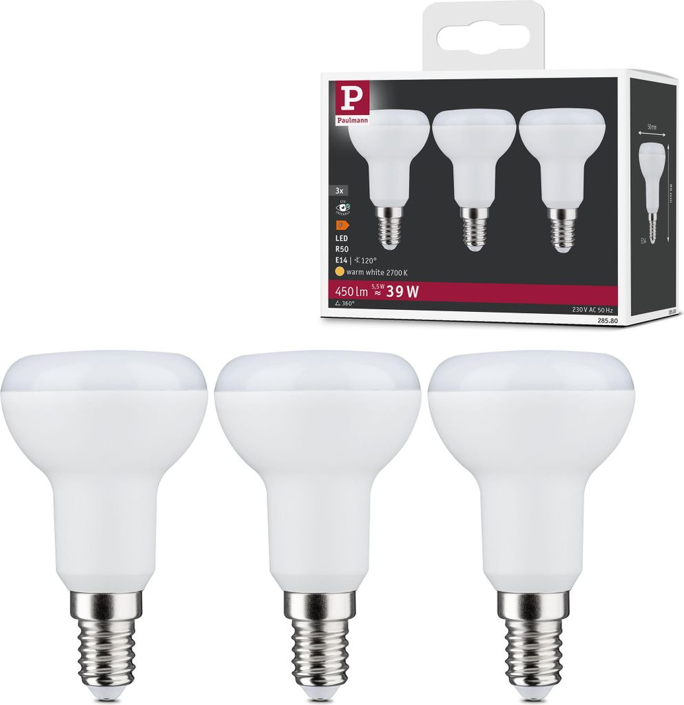 Paulmann Standard 230V LED Reflektor 3er-Set Produktbild 