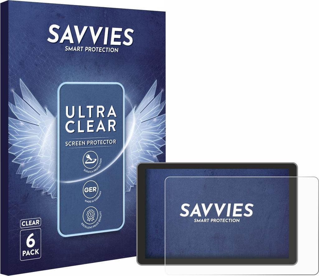 6x Für Victron Energy GX Touch 70 BPP900455070 Schutzfolie Savvies Displayschutz Display Schutz Folie Klar Transparent