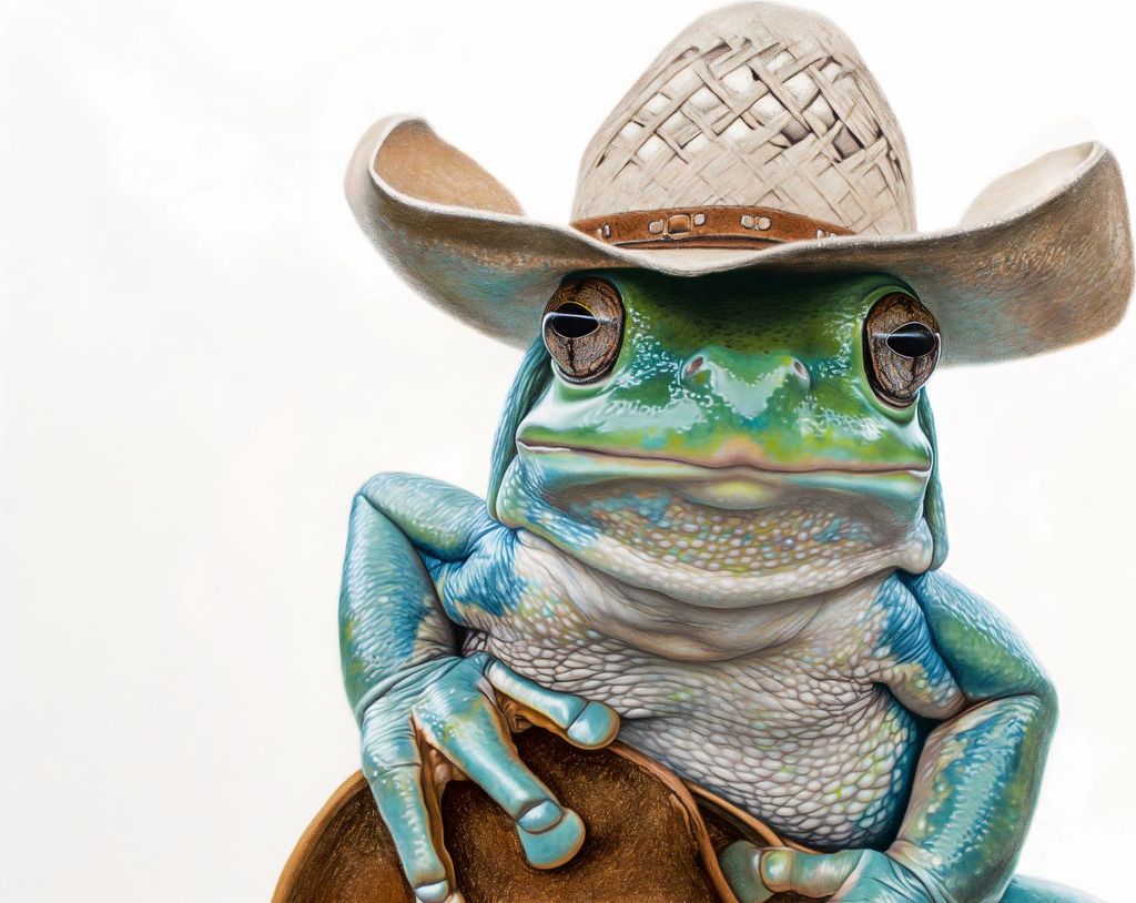 Plakat 86,4x56,8cm Cowboy aus dem Sumpf
