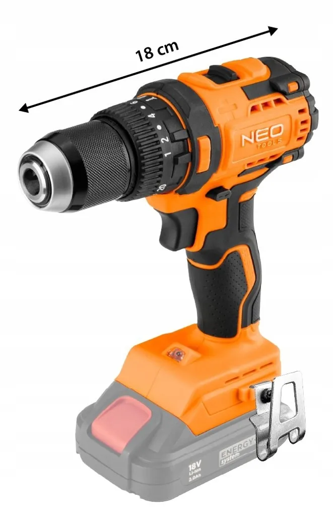 Perceuse à percussion sans fil 18V NEO TOOLS avec mandrin de 13mm