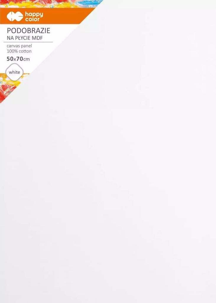 Baumwolle Leinwand 50x70cm weiß HAPPY COLOR