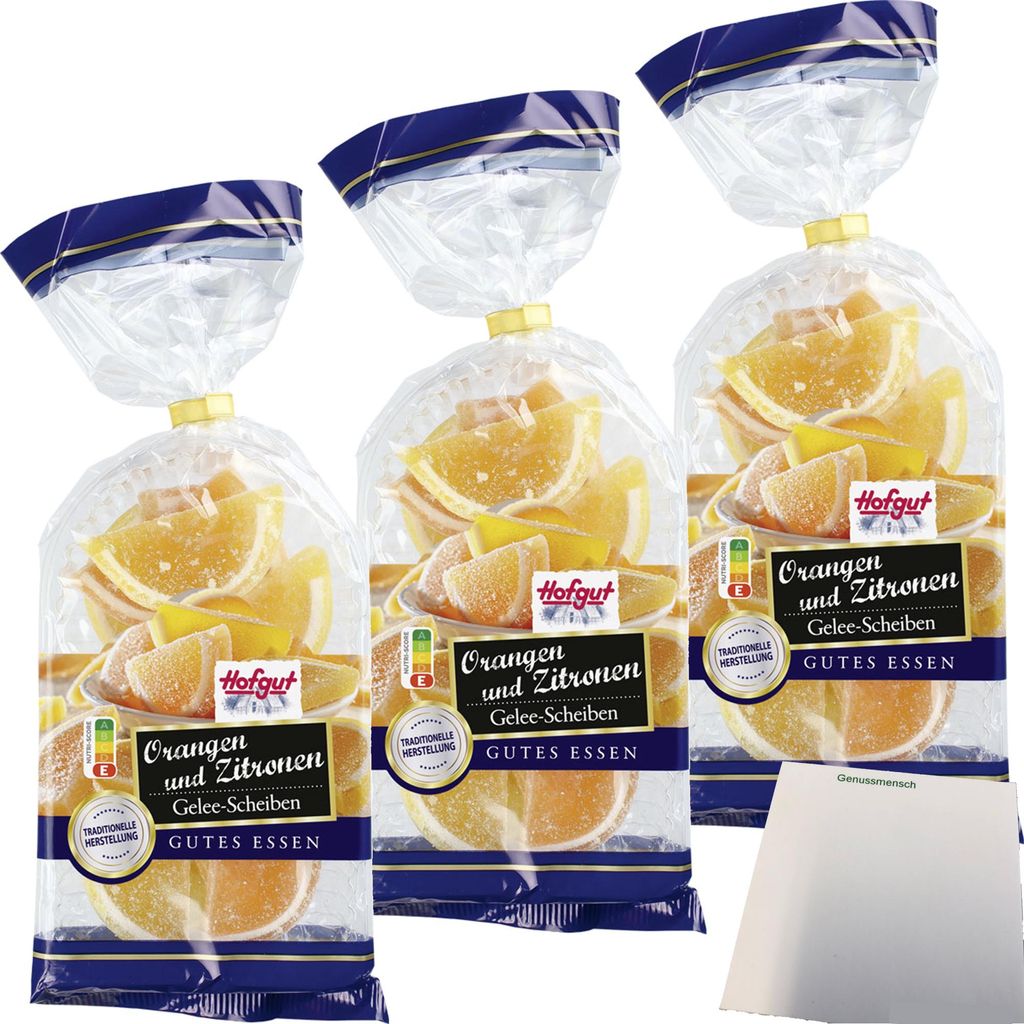 Hofgut Orangen & Zitronen Gelee-Scheiben 3er Pack (3x175g Produktbild 