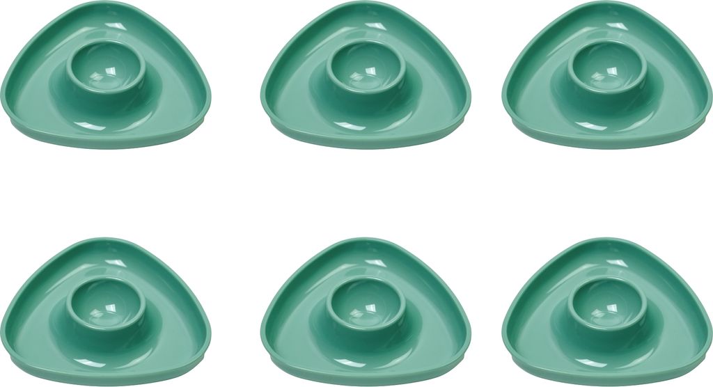 Westmark 6 Eierbecher Tri, dreieckig, mint-grün, 207022EM