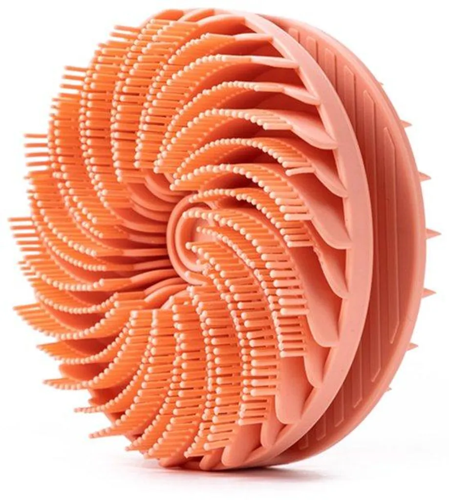 Brosse de nettoyage en silicone double face pour visage corps et cheveux
