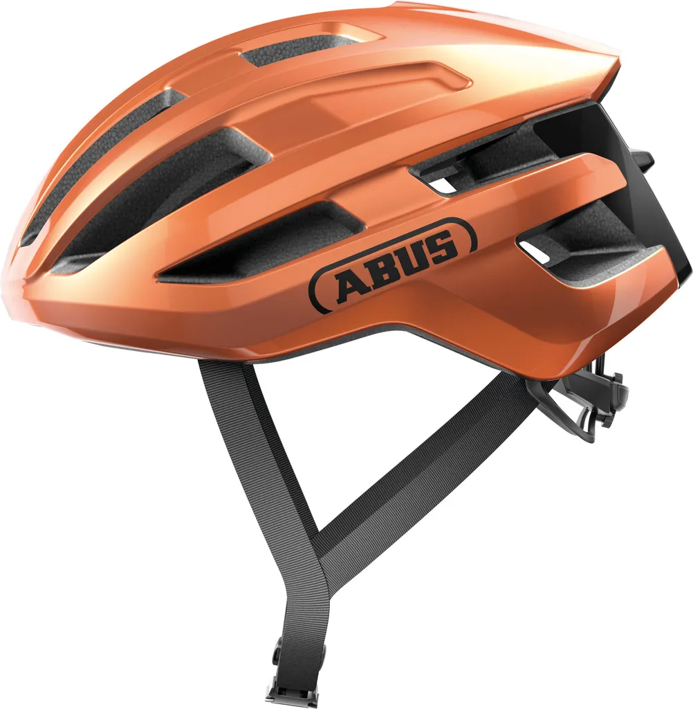 Casque Route Abus PowerDome S 91940 Orange pour Entraînement et Course