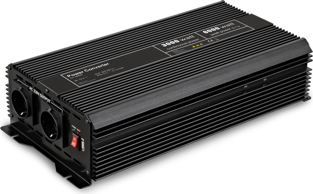 Kfz-Spannungswandler DC/AC (12 V - 230 V/3000 W) USB Produktbild 