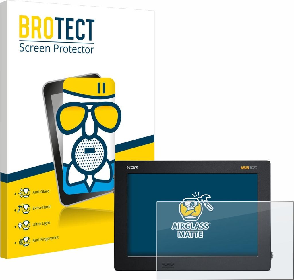 BROTECT Entspiegelungs Schutzglas für Blackmagic Video Assist 5" 12G HDR Schutzfolie Panzer Folie Glas Display Schutz matt