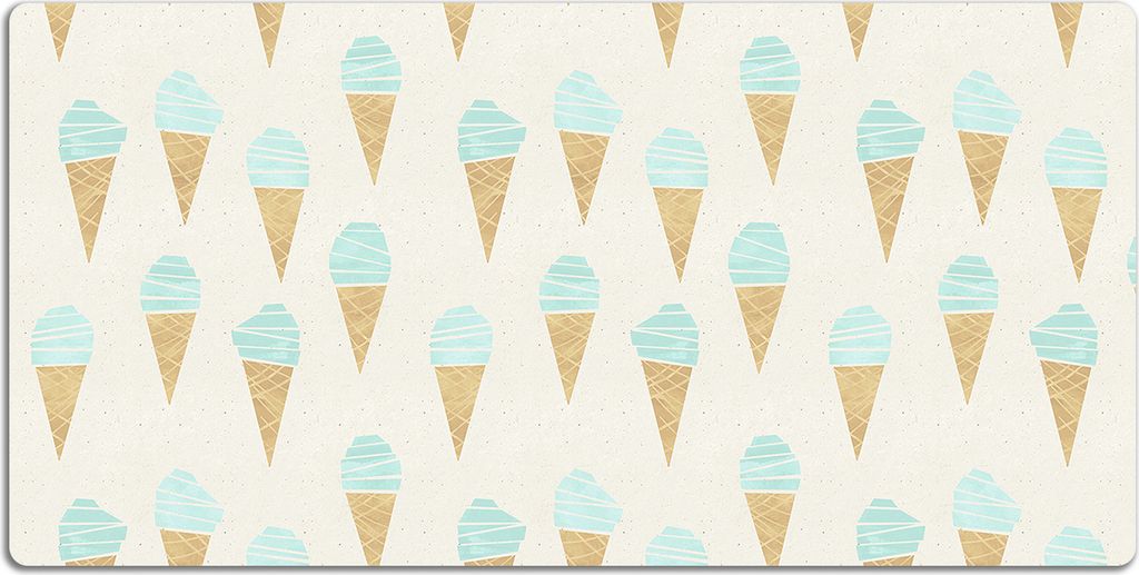 Schreibtischmatte Tischunterlage 100x50 cm Mauspad - Eis