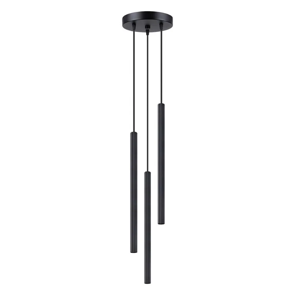 Lampadario Sollux ARCHE 3P Nero 120x20x20cm | Installazione G9 LED