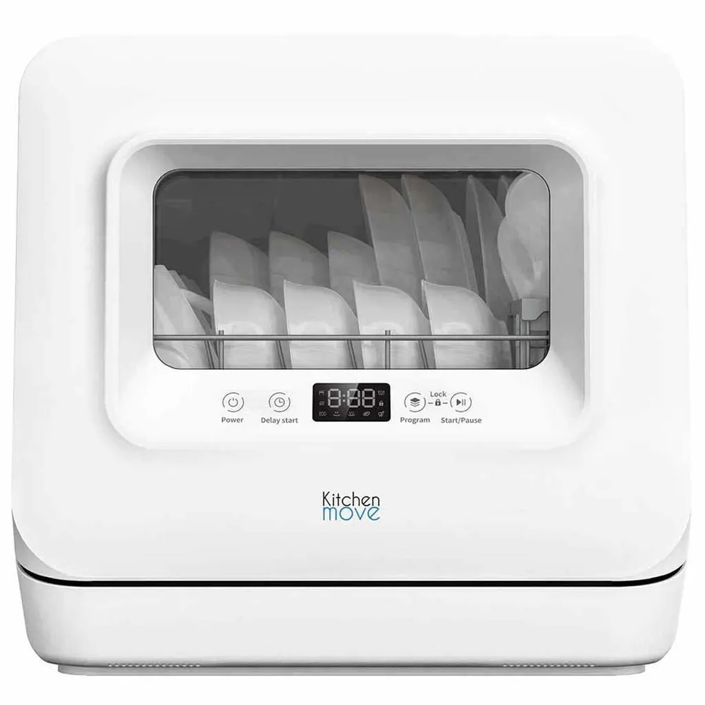 Lave-vaisselle 3 couverts avec réservoir d'eau sans raccordement blanc