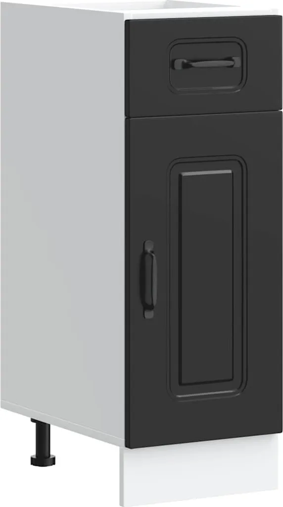 Base Cucina Kalmar Nero SYFAX™ in Legno Multistrato - Mobile Robusto