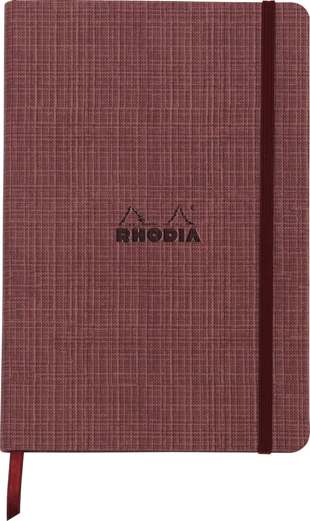 Rhodia 120033C - Rhodia ORANGE Botanique - Heft geleimt, mit festem Deckel aus Kunstleder, DIN A5 liniert, 96 Blatt, elfenbeinfarbiges Papier 90g, ...