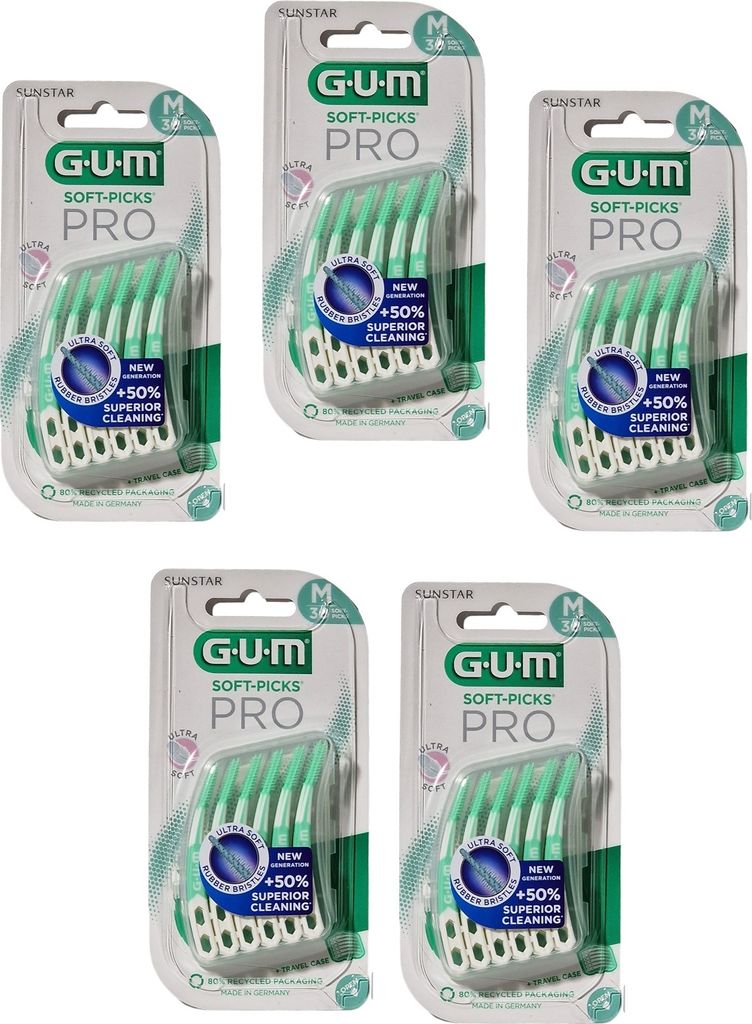 5x GUM Soft-Picks Pro Medium 5x 30 Stück