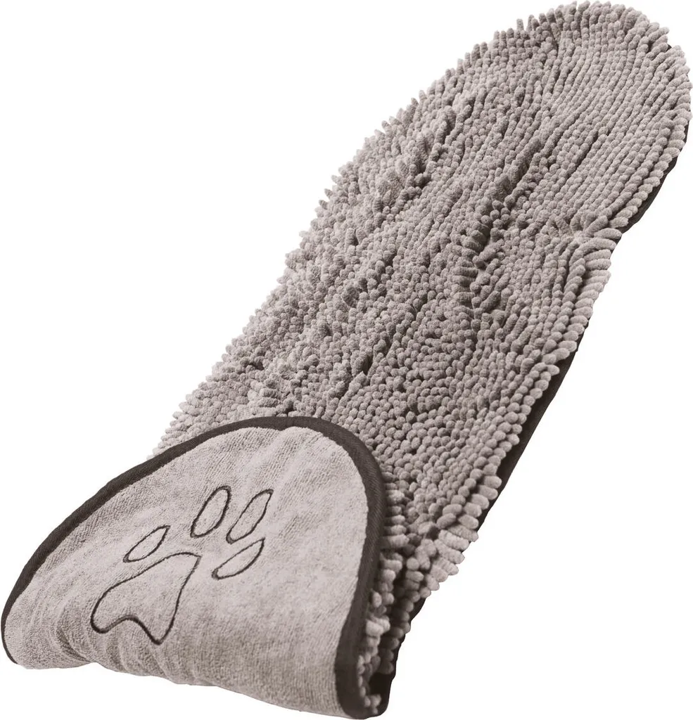 Asciugamano Cane Dog Gone Smart Shammy Grigio 33x79cm | Super Assorbente