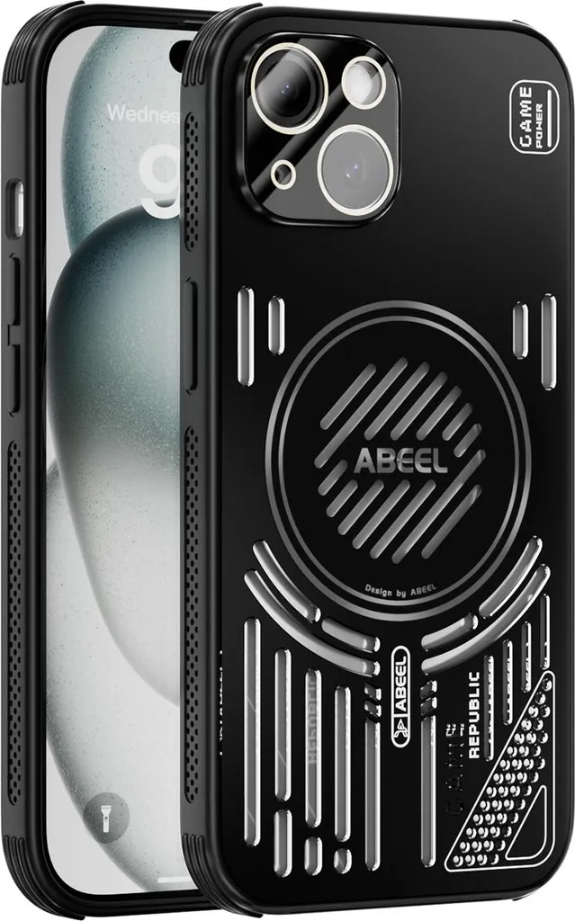 Custodia Magnetica iPhone 14 Alluminio Nero - Protezione Antiurto