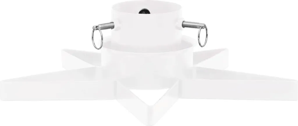 Support de sapin blanc 47x47x13,5 cm en métal avec fixation réglable