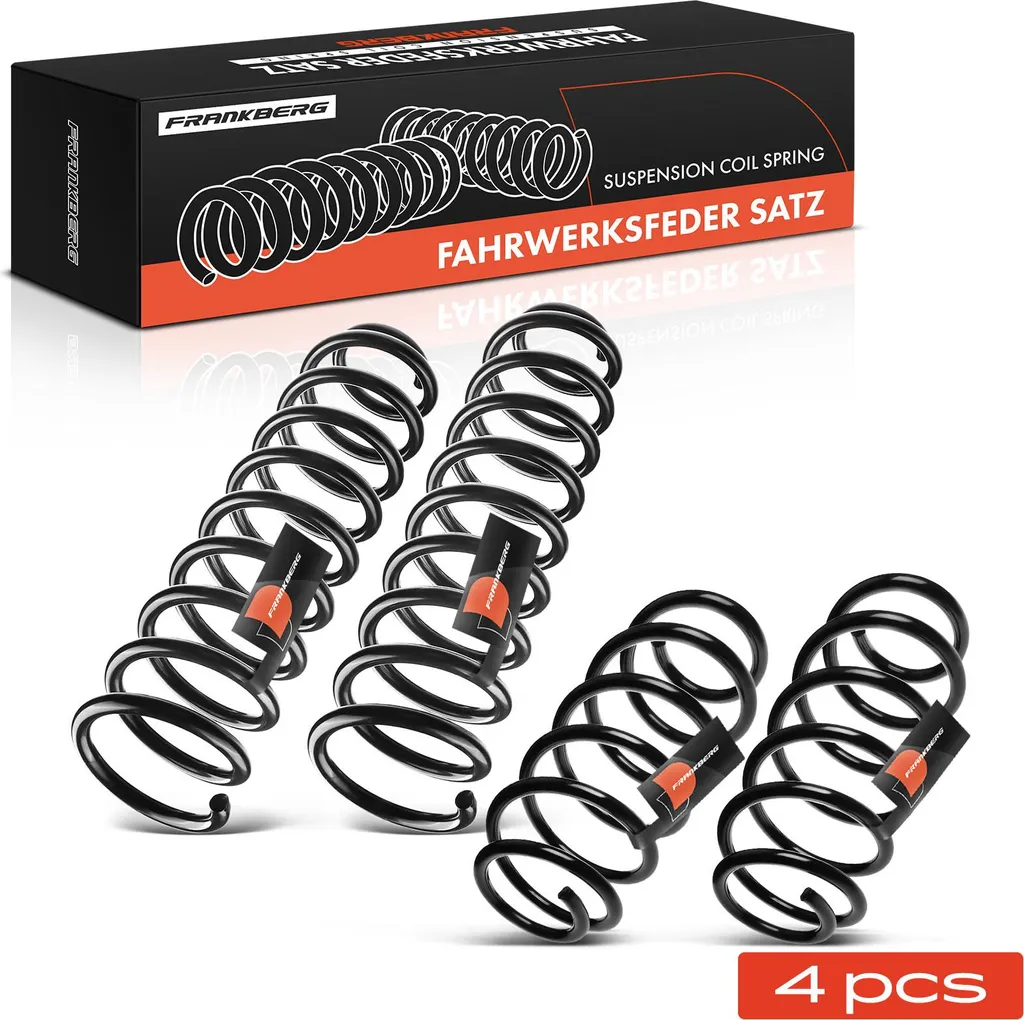 Jeu de 4 Ressorts pour Rénovation Suspension Audi 80 B4 Berline et Avant