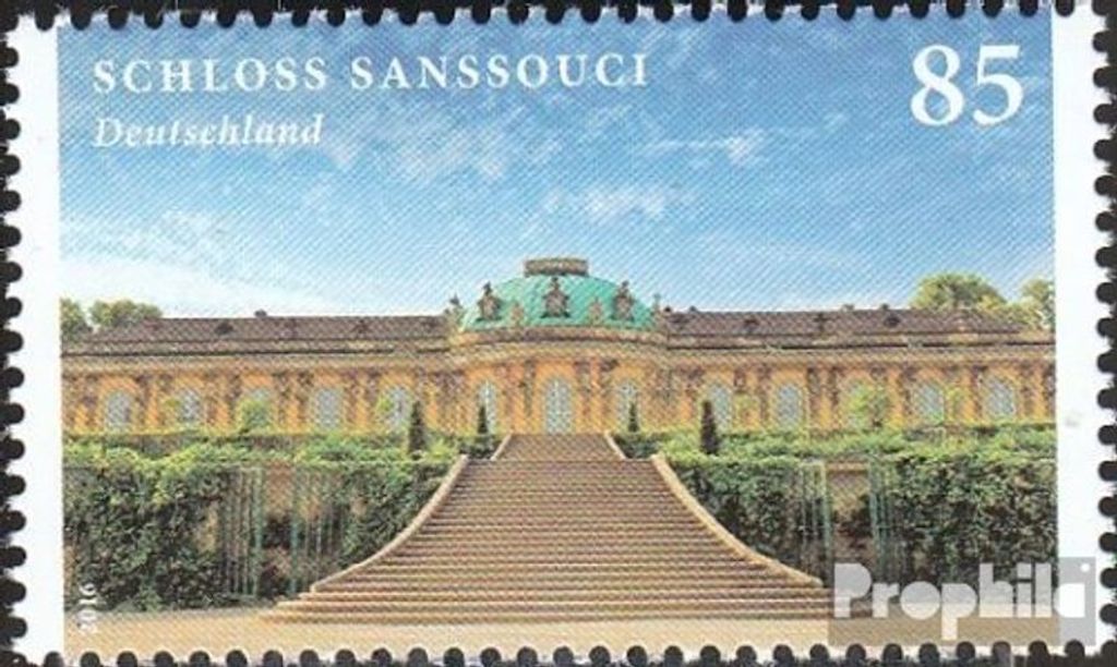 Briefmarken BRD (BR.Deutschland) 2016 Mi 3216 (kompl.Ausg.) postfrisch Burgen und Schlösser