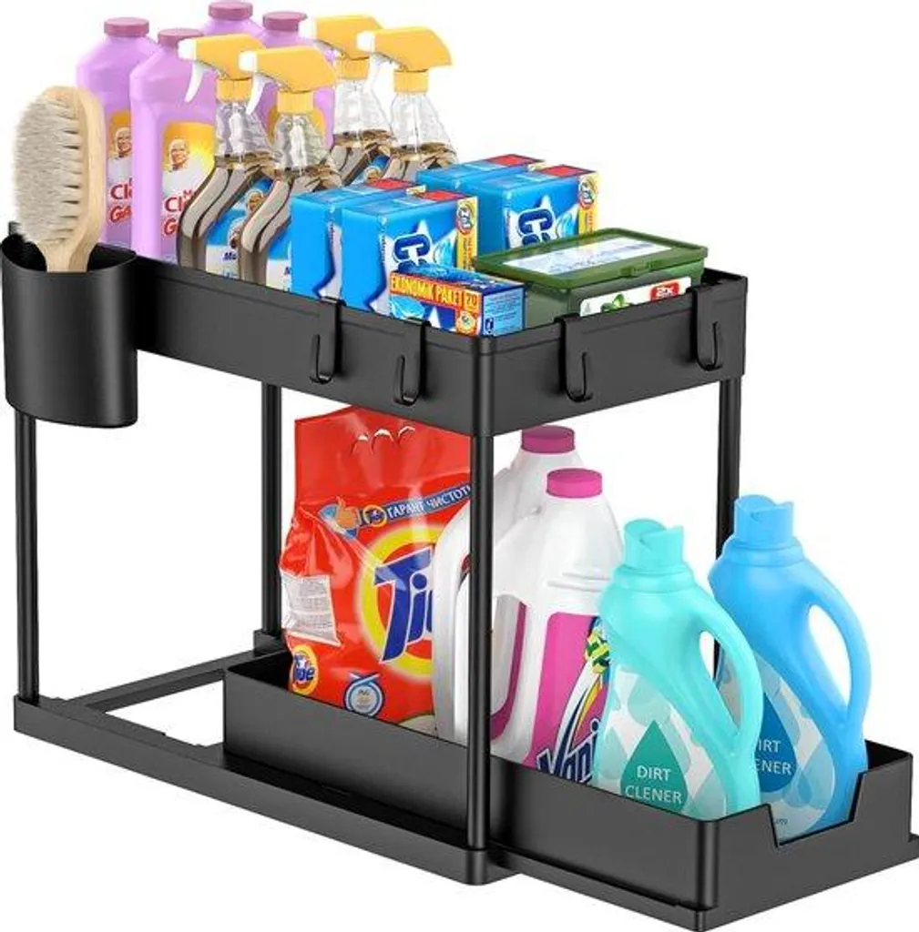 Organisateur de cuisine multi-niveaux et étagère de rangement gain de place