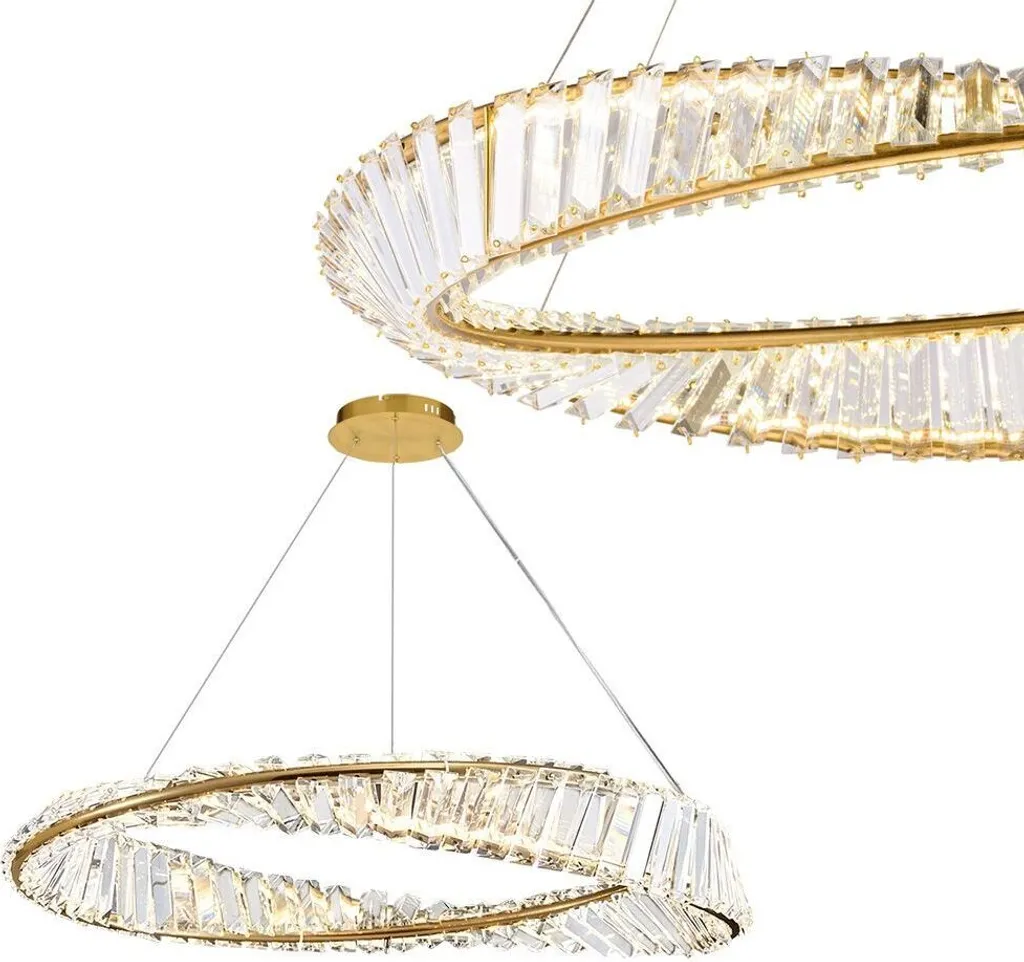 Lampada tooLight APP1201-CP Oro 50cm | Cristalli per Casa tua