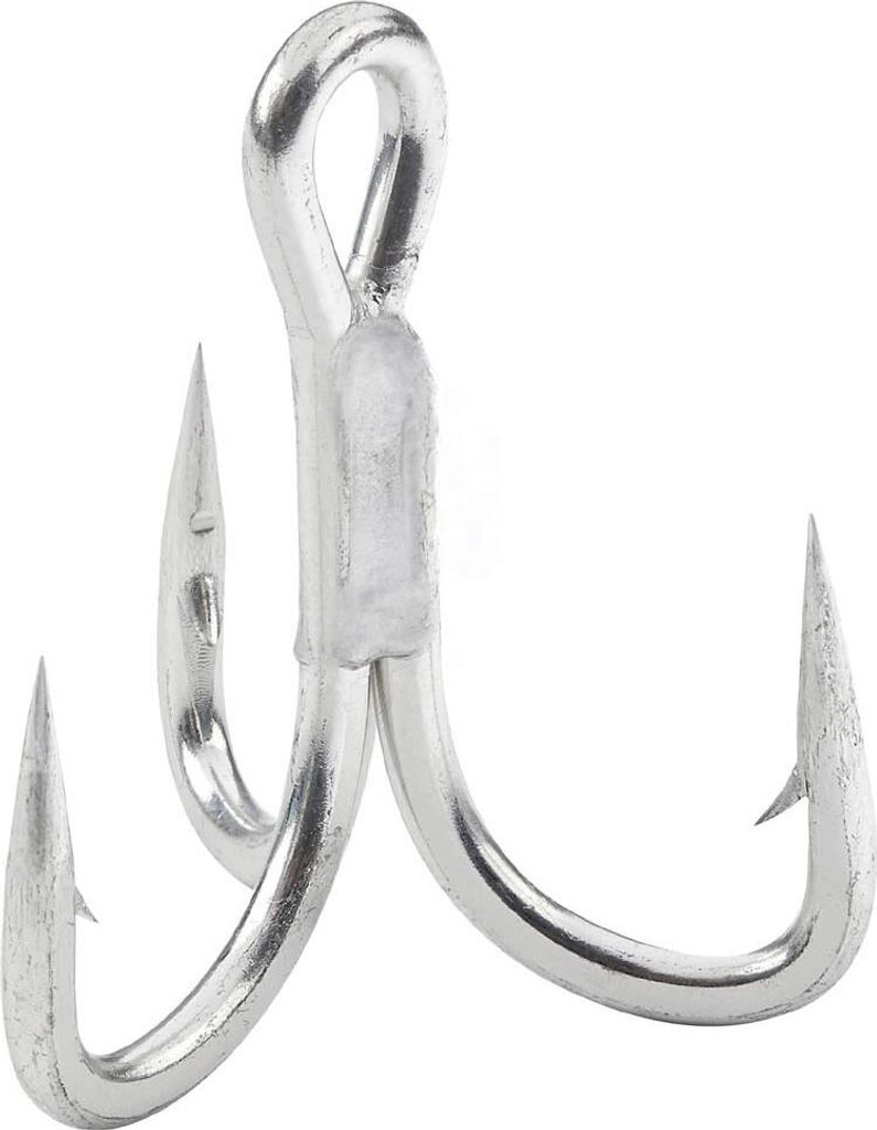 Owner lose Haken Drillinge ST-76 Silber Hakengröße 5/0