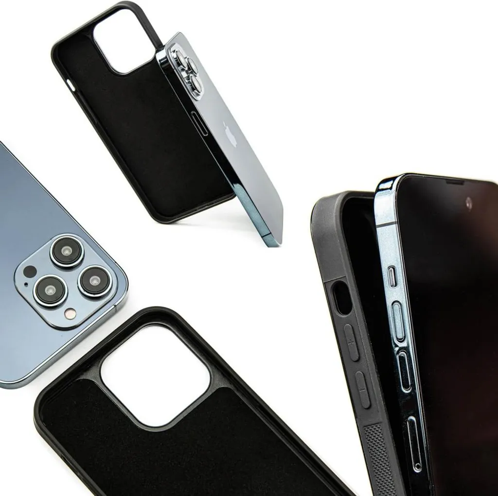 Carveit Custodia per iPhone 14 Pro Cover avec magnetico Cover Legno Unique [Noce Legno] Ricarica Compatibile con 14 Pro MagSafe Paraurti Robusto TPU (La bussola al largo delle grandi onde