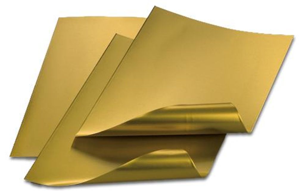 Alufolienzuschnitte,  gold / gold,  20 x 30 cm / 0,15 mm 20 Produktbild 