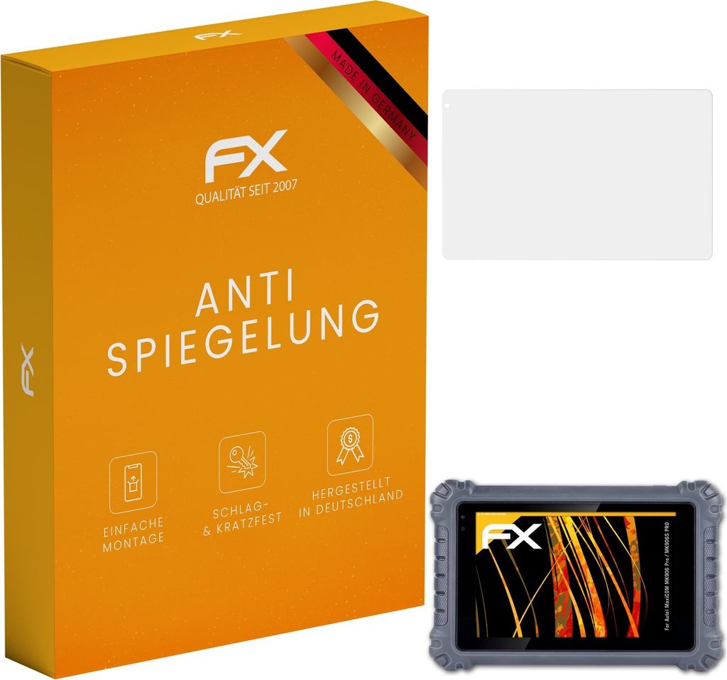 atFoliX FX-Antireflex 2x Schutzfolie kompatibel mit Autel MaxiCOM MK906 Pro / MK906S PRO Displayfolie