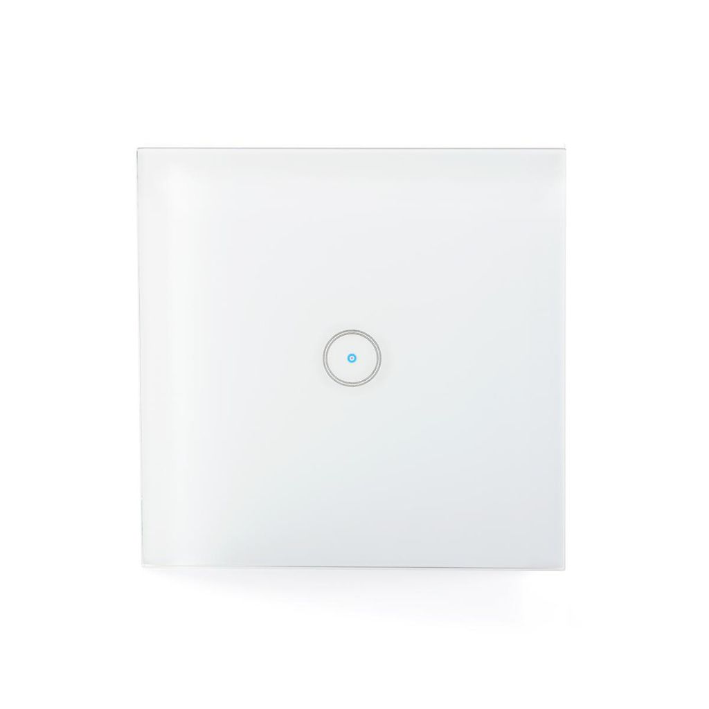 NEDIS Wandschalter WLAN Single Wandh. 86x86mm Andr/iOS Glas Obrázek produktu 