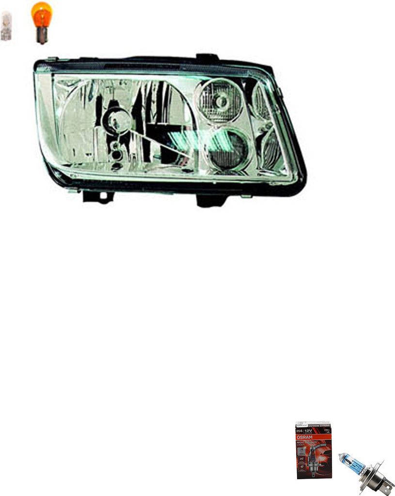 Johns, Scheinwerfer + Osram Night Breaker Laser passend für VW Bora 1J2 Rechts 1J5941018AE 1J5941018BE 1J5941018AJ 1J5941018AQ 1J5941018H 1J5941018S