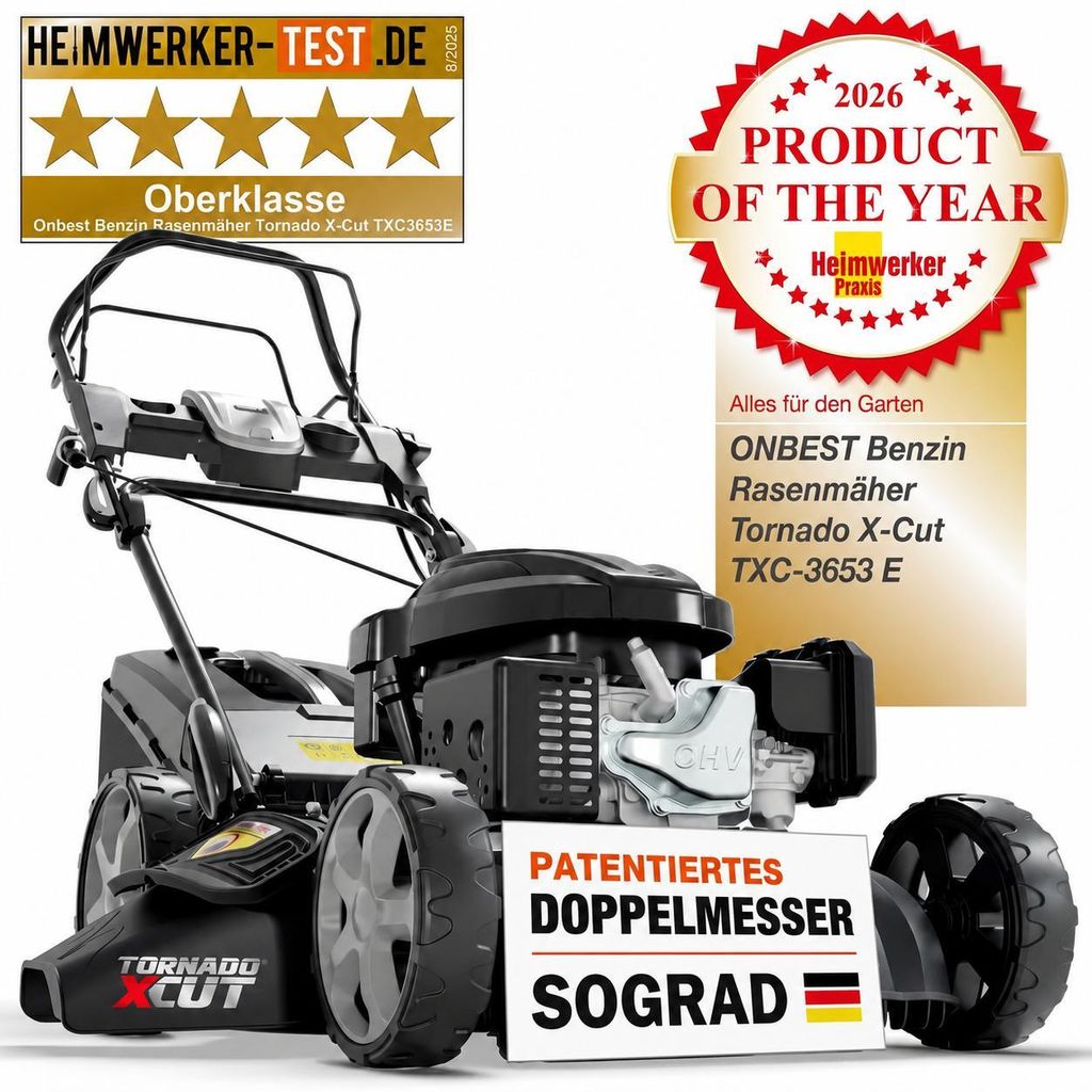 ONBEST Rasenmäher Benzin mit Antrieb TXC-3653E | 53 cm Produktbild 
