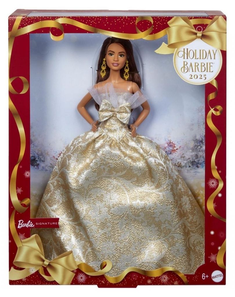 Muñeca Barbie de Navidad, pelirroja, 2025, modelo JBH97 Imagen del producto 