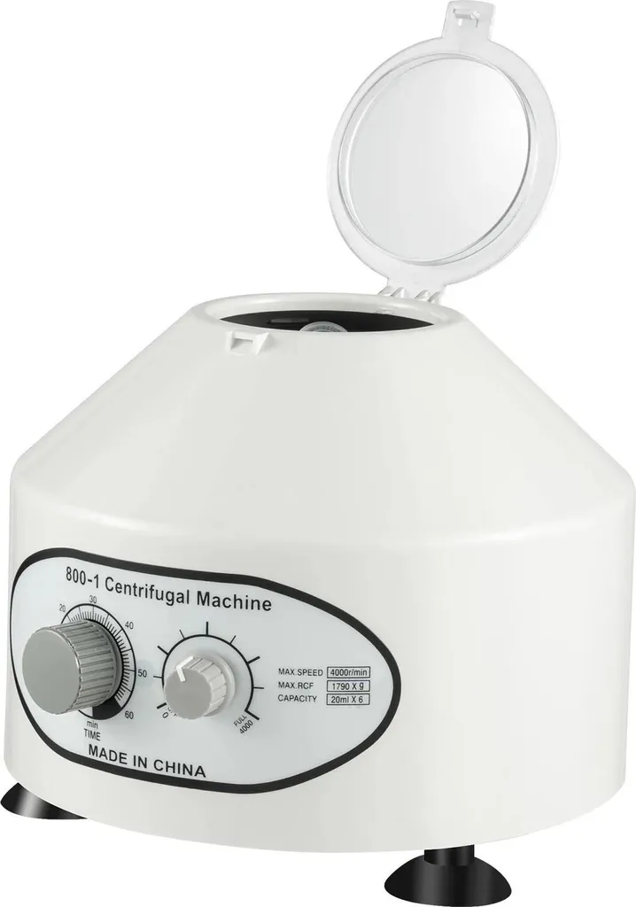 Centrifugeuse de laboratoire électrique 4000 tr/min 6x20ml blanche