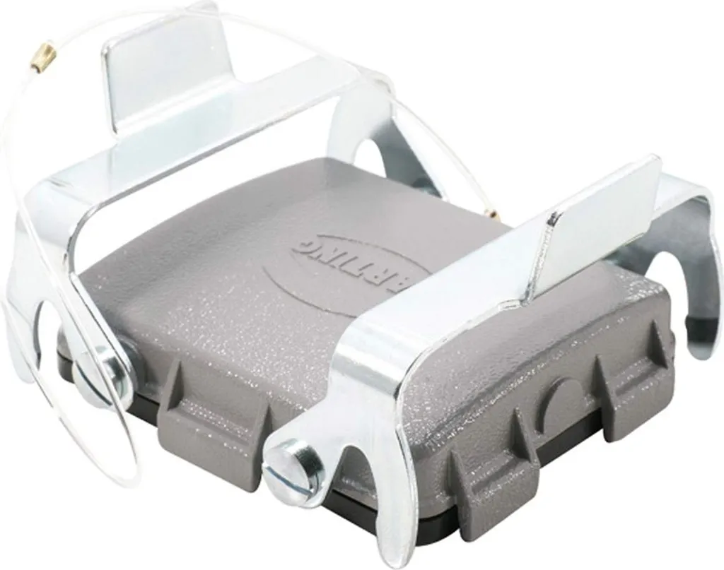 HARTING 32B Capuchon Métal Inox - Protection 2 Étriers avec Boucle anti-perte