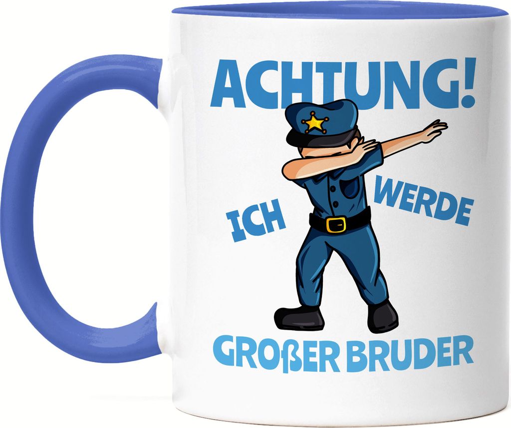 Ich Werde Großer Bruder Tasse Blau Ankündigung Produktbild 