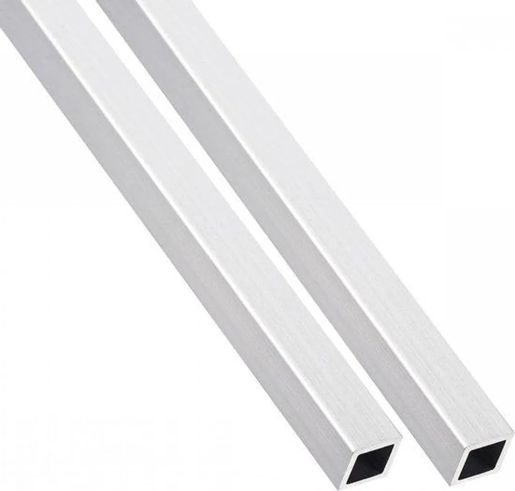 Tube Carré en Aluminium Creux de 8 mm Idéal pour Bricolage et Modélisme