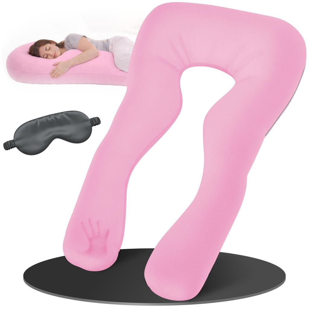 Oreiller ELONEO pour dormir sur le côté avec housse, Image du produit 