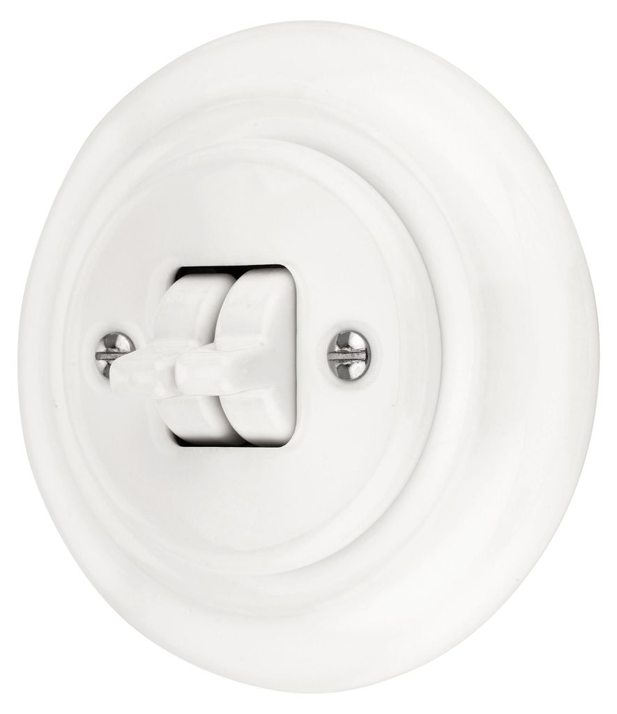 Podomítkový porcelánový retro páčkový dvojspínač I PR1, Obrázek produktu 