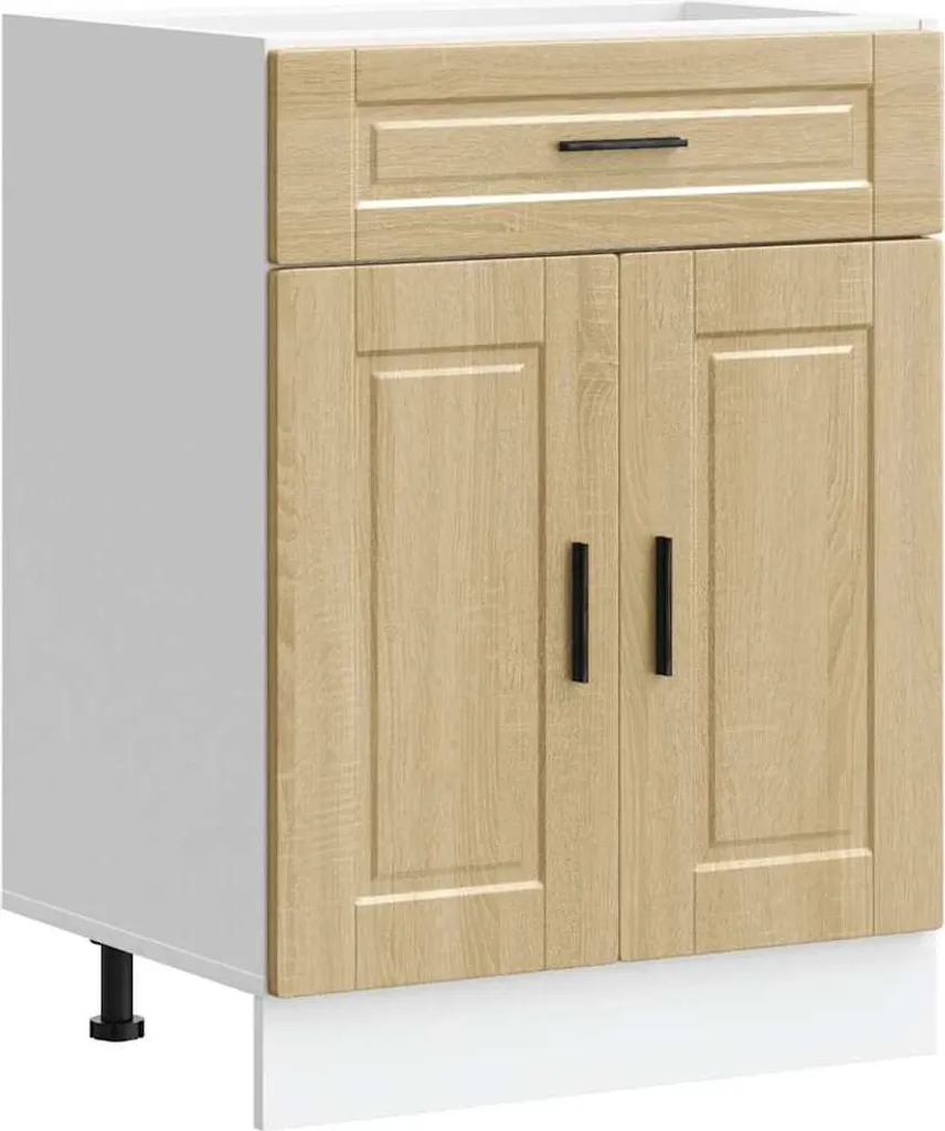 vidaXL Base da cucina Porto Sonoma in legno di rovere
